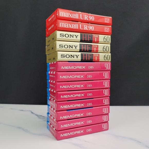 (13) Blank Cassette Tapes - Sony Maxell Memorex - Picture 12 of 12